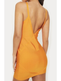 ROCHIE BODYCON PORTOCALIU 