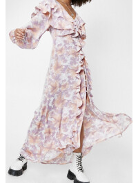 Rochie midi cu imprimeu Nasty Gal