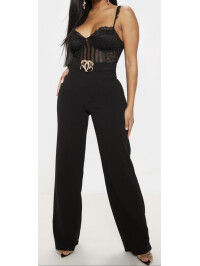 BODY DANTELĂ BLACK SHAPE CU DUNGA 