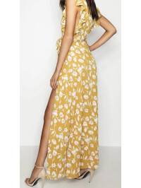 ROCHIE GALBENA CU CORDON IN TALIE 