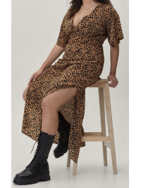Rochie leopard Nasty Gal