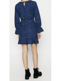 Rochie denim leopard