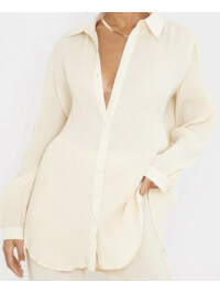 CAMĂȘĂ OVERSIZED CU PLISSE 