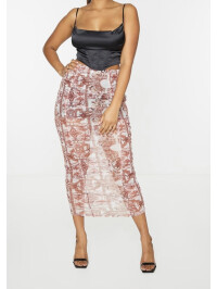 FUSTA CU IMPRIMEU MARO