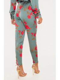 PANTALONI CU IMPRIMEU FLORAL