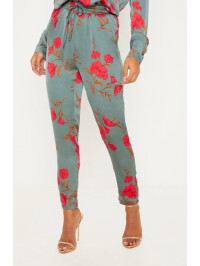 PANTALONI CU IMPRIMEU FLORAL