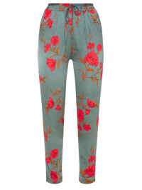 PANTALONI CU IMPRIMEU FLORAL