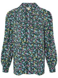 Bluză Ditsy Floral Print Collar