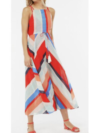 Rochia maxi de plajă Monsoon Suki Stripe-Multicolor-M