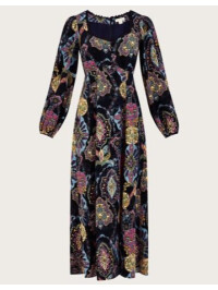 Rochie Print Tea cu imprimeu medalion din viscoză sustenabilă