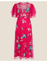 Rochie midi brodată Lillie 