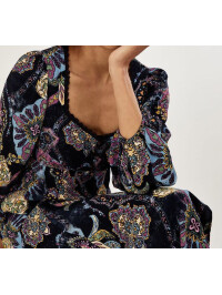 Rochie Print Tea cu imprimeu medalion din viscoză sustenabilă