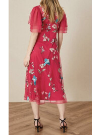 Rochie midi brodată Lillie 