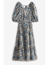 ROCHIE CU PRINT ALBASTRU