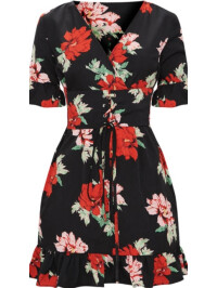 ROCHIE SWING FLORALA CORSET NEAGRA