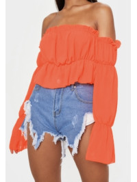 BLUZA PORTOCALIU NEON