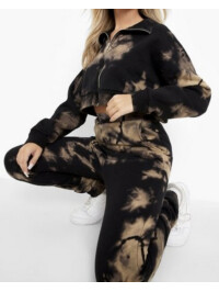 Trening Tie Dye cu fermoar Boohoo 