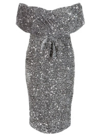 Plus rochie midi cu paiete 