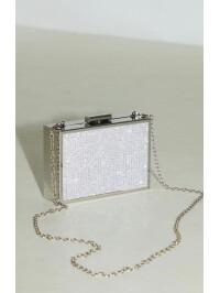 CLUTCH CU DETALIU PIETRE STRĂLUCITOARE