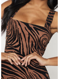 ROCHIE CU IMPRIMEU ZEBRĂ 