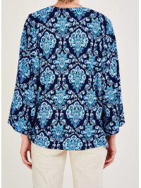 Kimono imprimat albastru