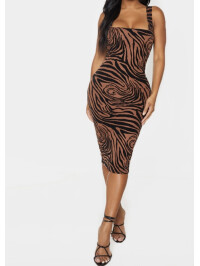 ROCHIE CU IMPRIMEU ZEBRĂ 