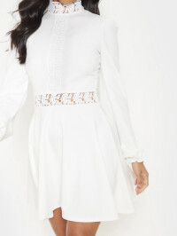 ROCHIE DIN DANTELĂ ALBA 