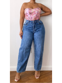 PLUS CORSET ROZ SATIN 