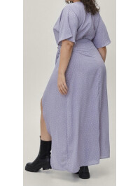 Rochie de mărime mare cu micropunct cu tiv despicat Nasty Gal 