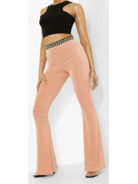PANTALONI SLINKY FLARE CU TEXTURA GEO TAPE