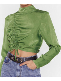 BLUZA SATIN VERDE FISTIC 