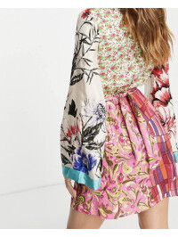 ROCHIE MULTICOLOR CU MANECI IN A