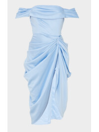 ROCHIE SATIN ALBASTRĂ