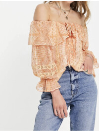 BLUZA DIN VOAL ORANGE