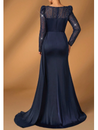 Rochie maxi de tip sirenă din satin 