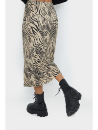 FUSTA MIDI CU IMPRIMEURI ZEBRĂ 