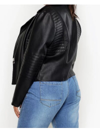 Geaca imitației de piele Boohoo