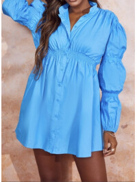 ROCHIE DE CAMAȘĂ BUMBAC ALBASTRĂ 