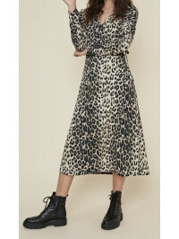 Rochie midi cu mâneci rulate Oasis 