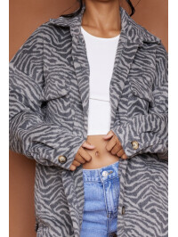 JACHETĂ TIP CĂMAȘĂ ZEBRAT 
