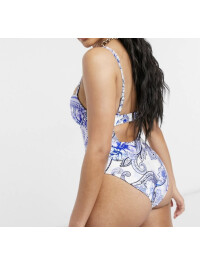 COSTUM DE BAIE ALBASTRU 