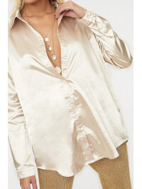 CĂMAȘĂ SATIN CREM