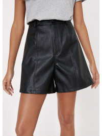 Pantaloni scurți din imitație de piele