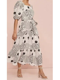 ROCHIE MIDI CU DECOLTEU PĂTRAT 