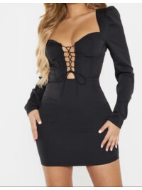 ROCHIE BODYCON CU ȘNUR 