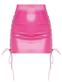 FUSTA MINI CU ȘNUR  ROZ BOMBON