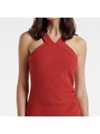 ROCHIE MIDI RED FOREVER NEW