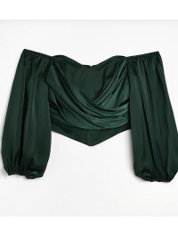 CORSET DIN SATIN VERDE