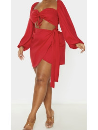 PLUS ROCHIE ROȘIE DECUPĂTĂ