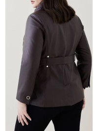 SACOU SCURT DIN PIELE NATURALA